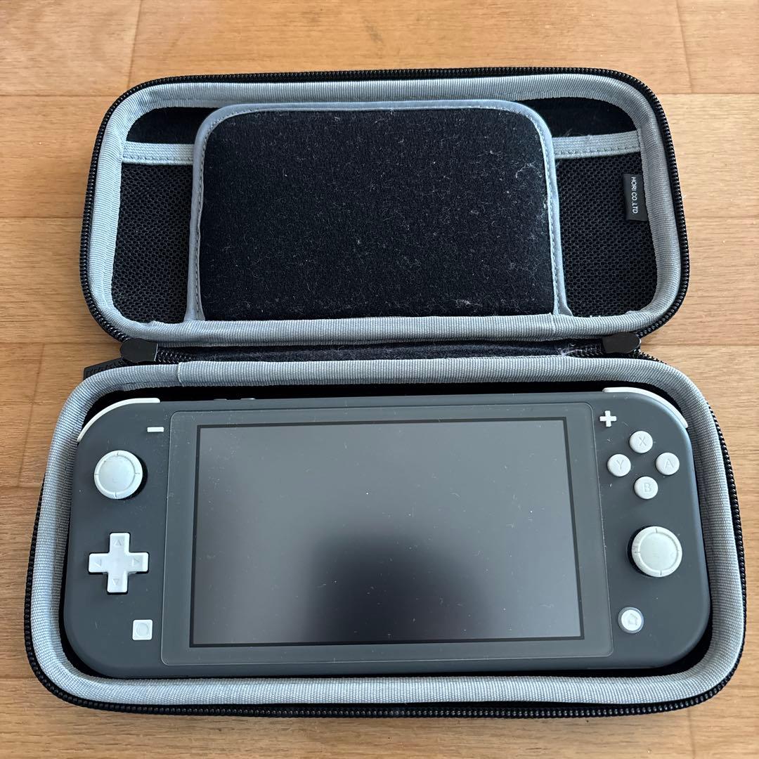 Nintendo Switch Lite グレー　箱・ハードケース付
