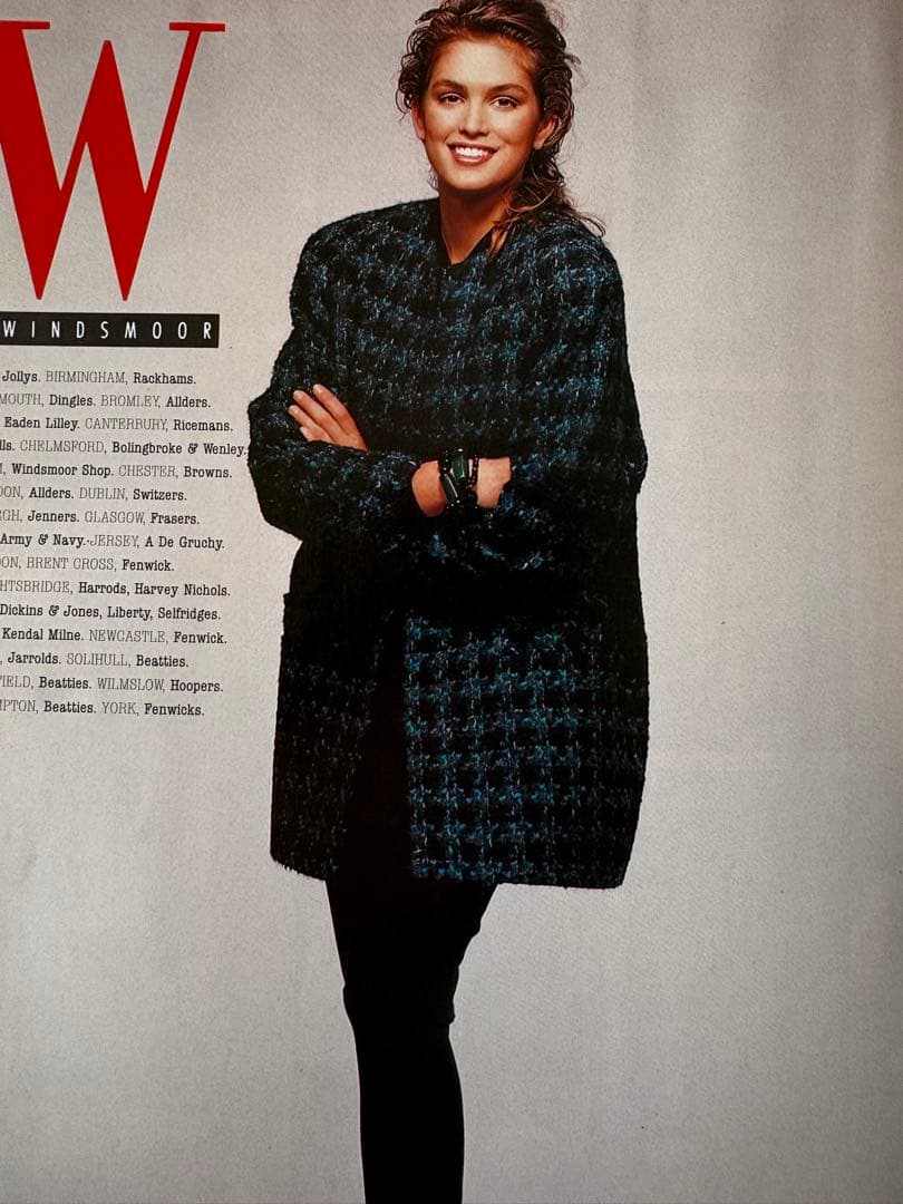 VOGUE UK版　レア1989年10月特大号　クラウディア・シファー