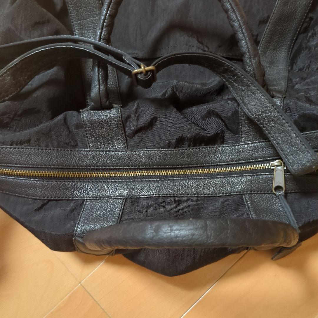 IBIZA　(イビザ)ボストンバッグ・旅行用バッグ 黒 ロゴ