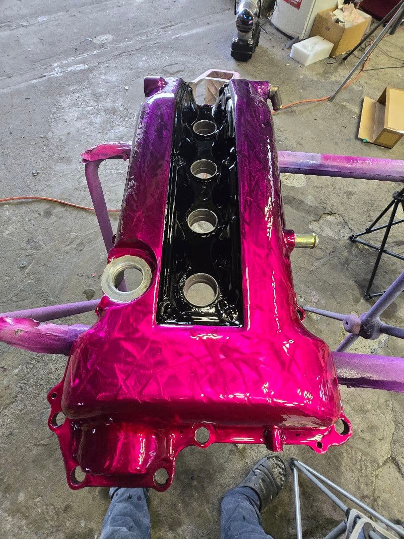 14シルビア　タペットカバー　SR20DET　キャンディー塗装