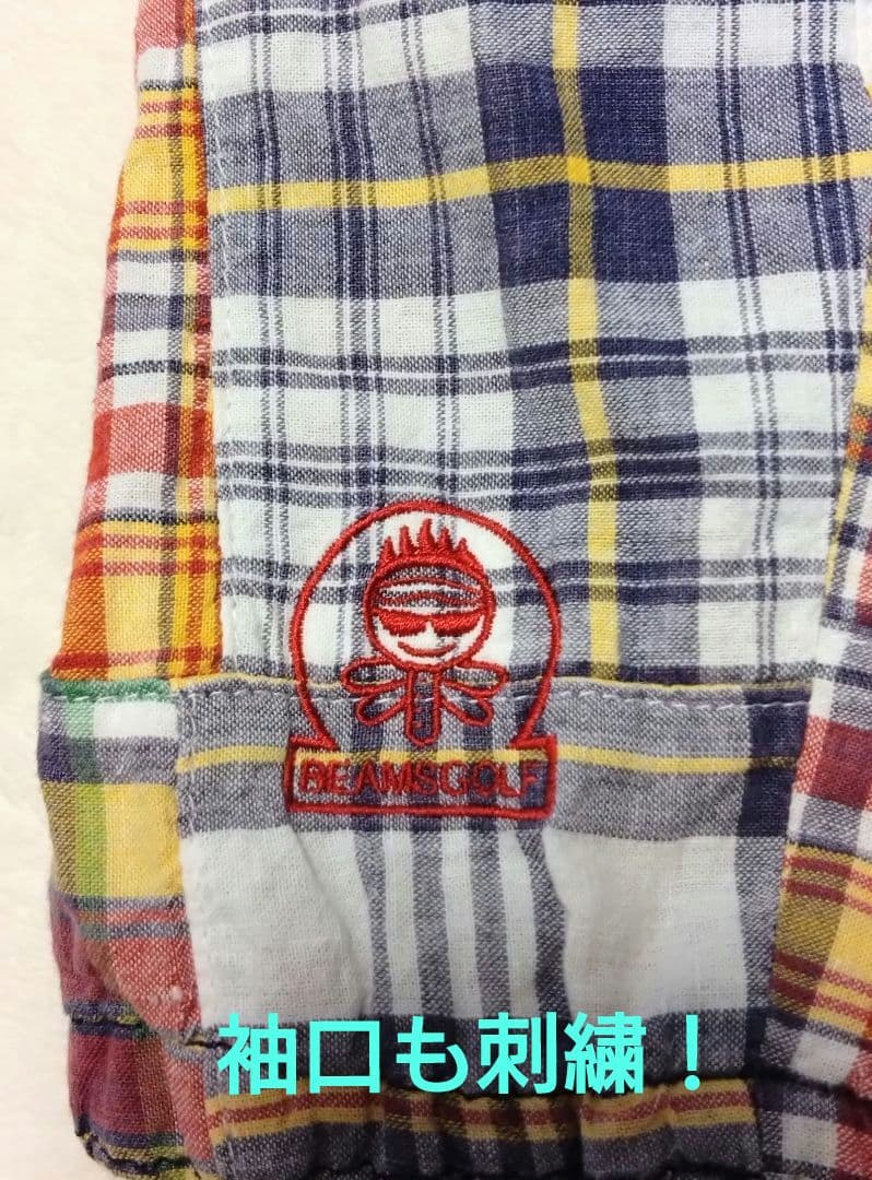 春ゴルフにピッタリ！チェックのパッチワークがオシャレかわいい☆ビームス・ゴルフL