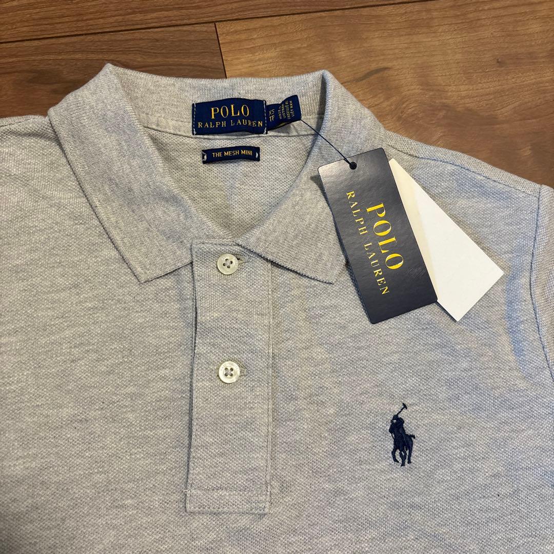 【新品未使用】Polo Ralph Lauren グレー ポロワンピース XS