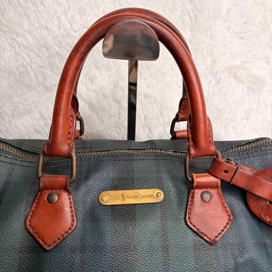 美品✨POLO ラルフローレン ミニボストンバッグ ハンドバッグ