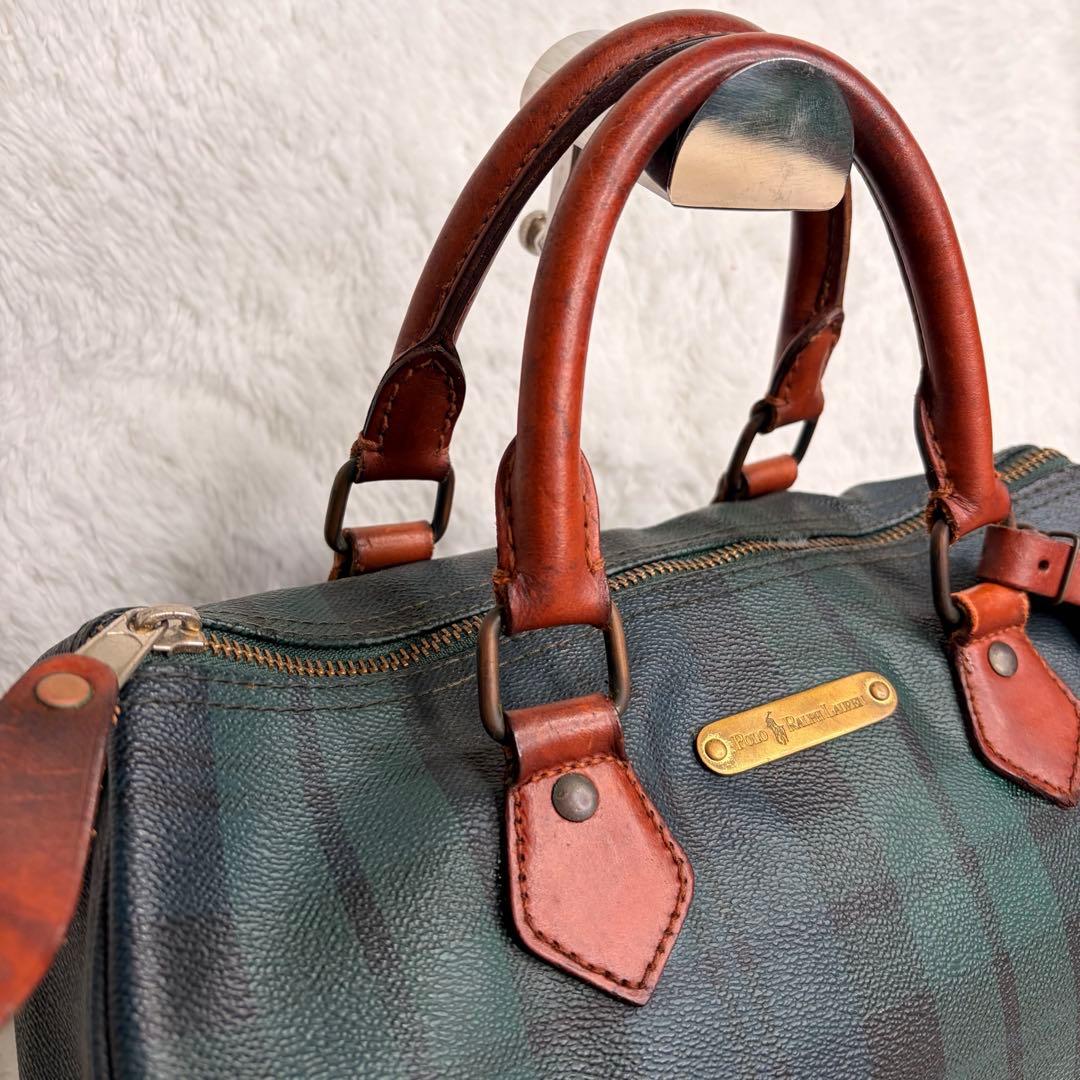 美品✨POLO ラルフローレン ミニボストンバッグ ハンドバッグ