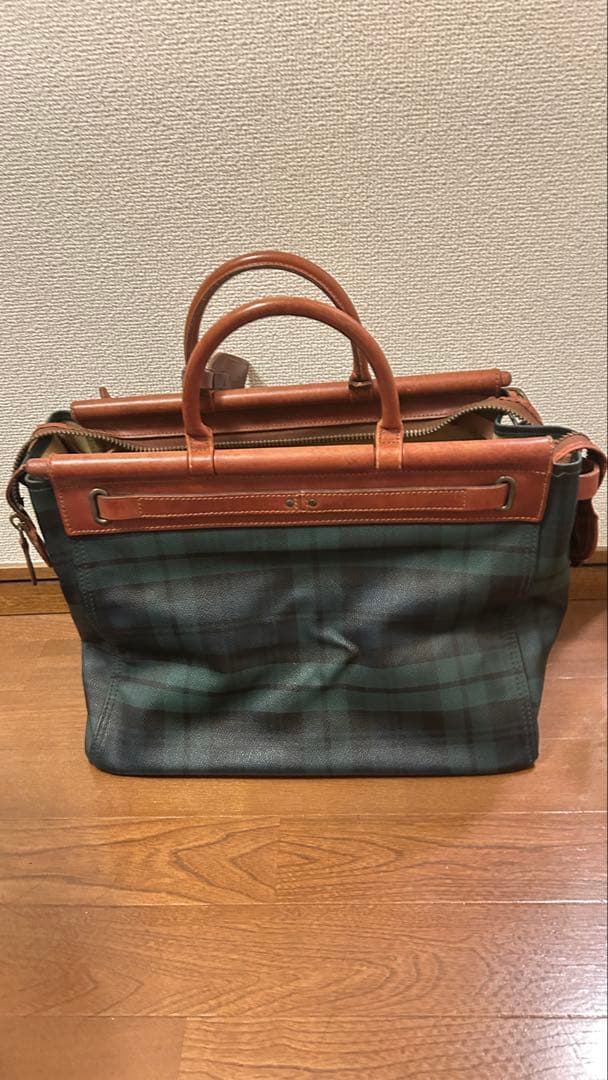RalphLauren ラルフローレン ブラックウォッチ ボストンバッグ