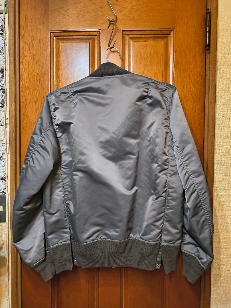 sacai 24aw グレー MA-1 Nylon Twill サイズ3