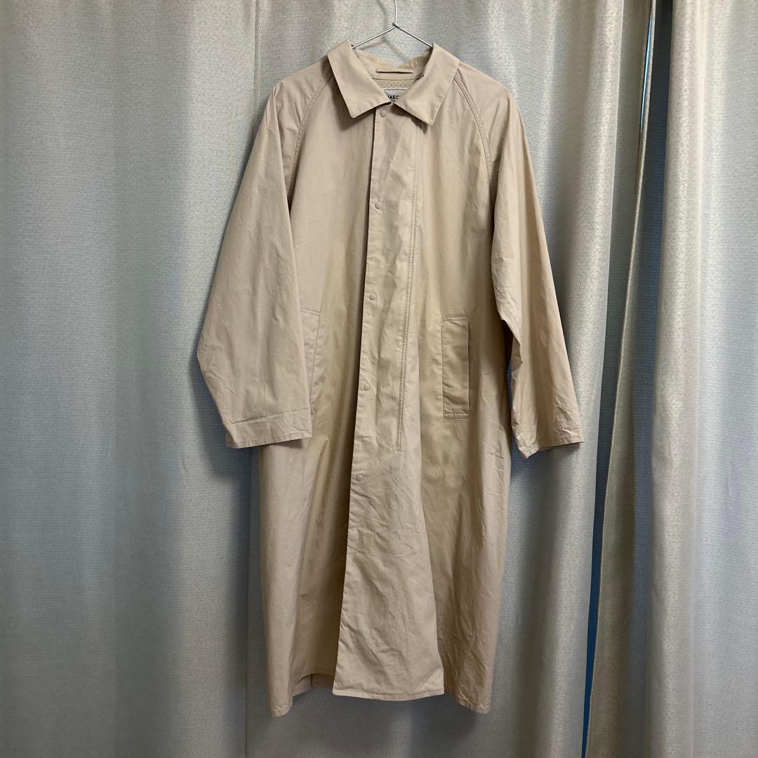 ヤエカ　YAECA ステンカラーコート　ジップコート　KUSAKI GRAY