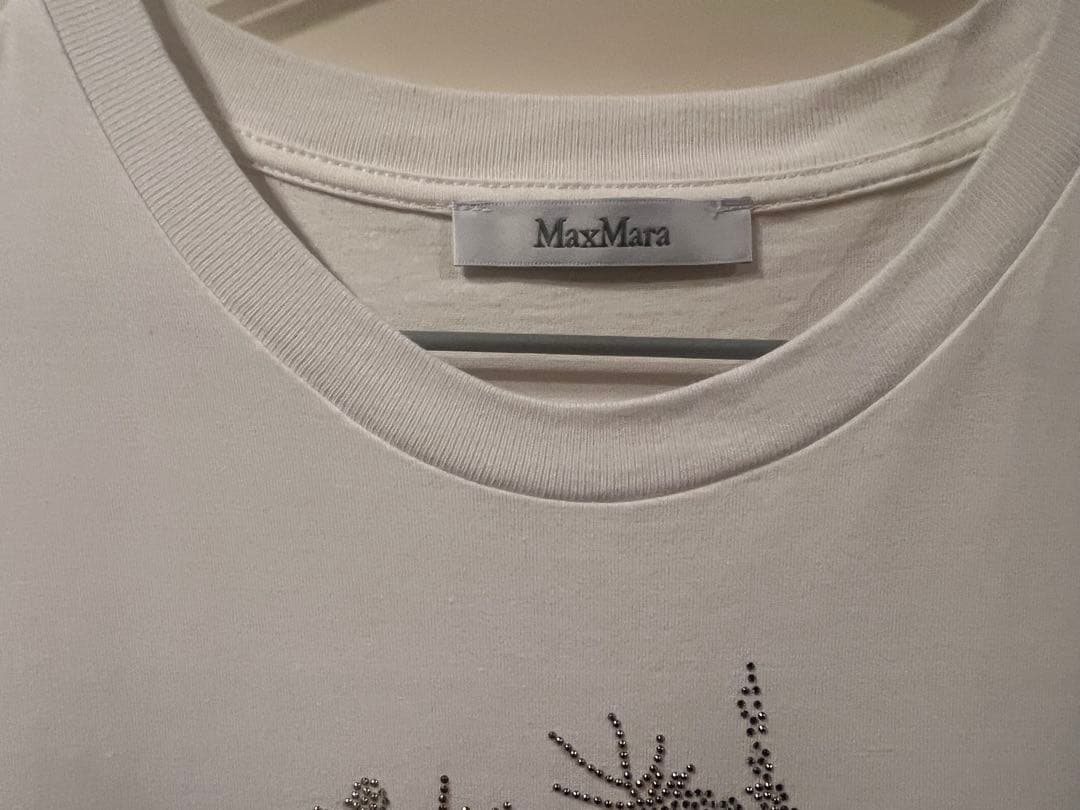 Max Mara マックスマーラ ELMO ビジューコットンTシャツ