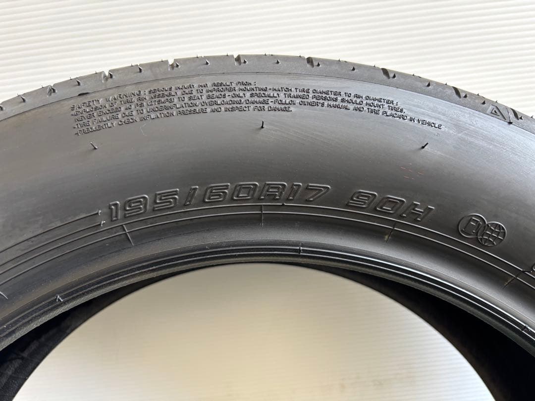 ①【新車外し・送料無料‼️】195/60R17 ダンロップエナセーブ EC350