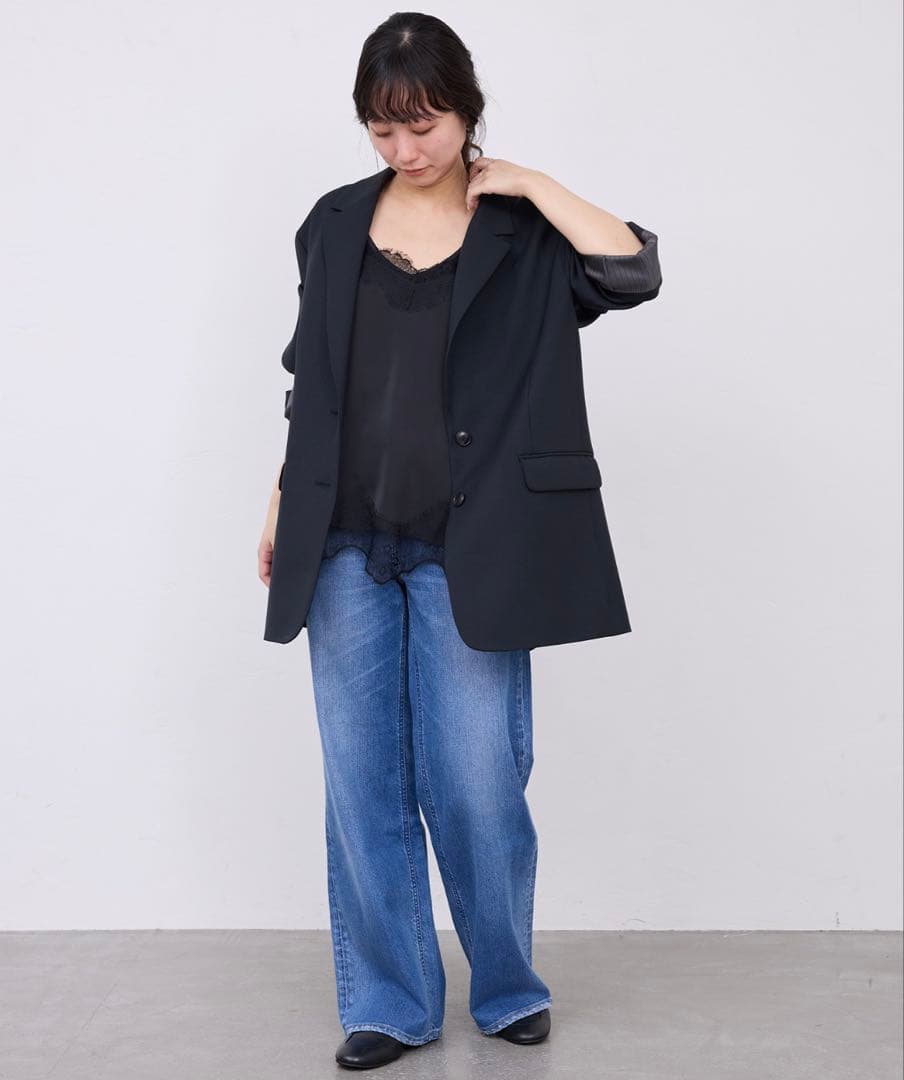 slobe iena サテンレースキャミソール