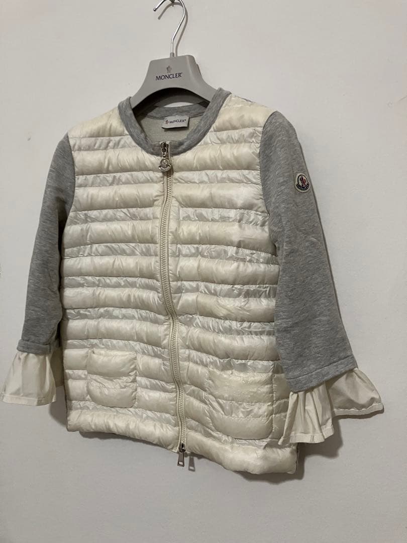 Moncler モンクレール　ダウンとのコンビの七分袖カーディガン