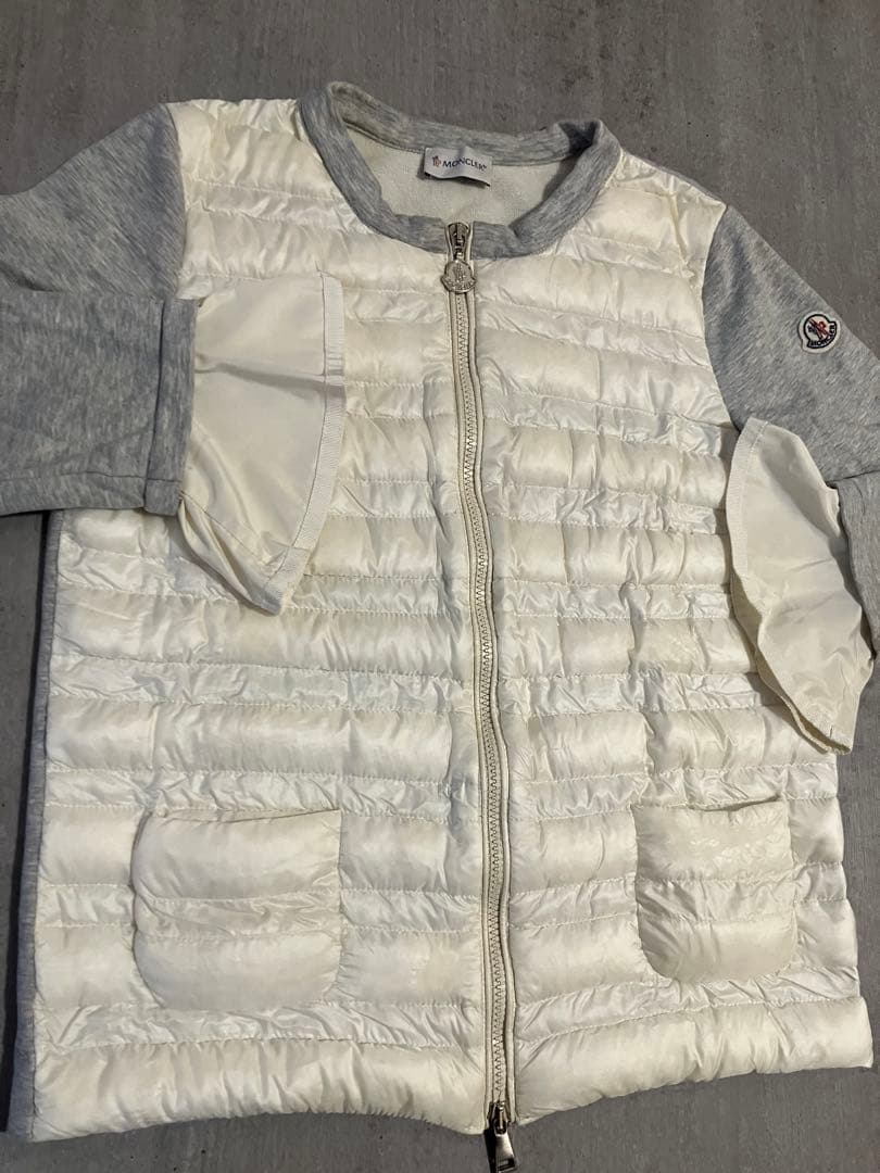 Moncler モンクレール　ダウンとのコンビの七分袖カーディガン