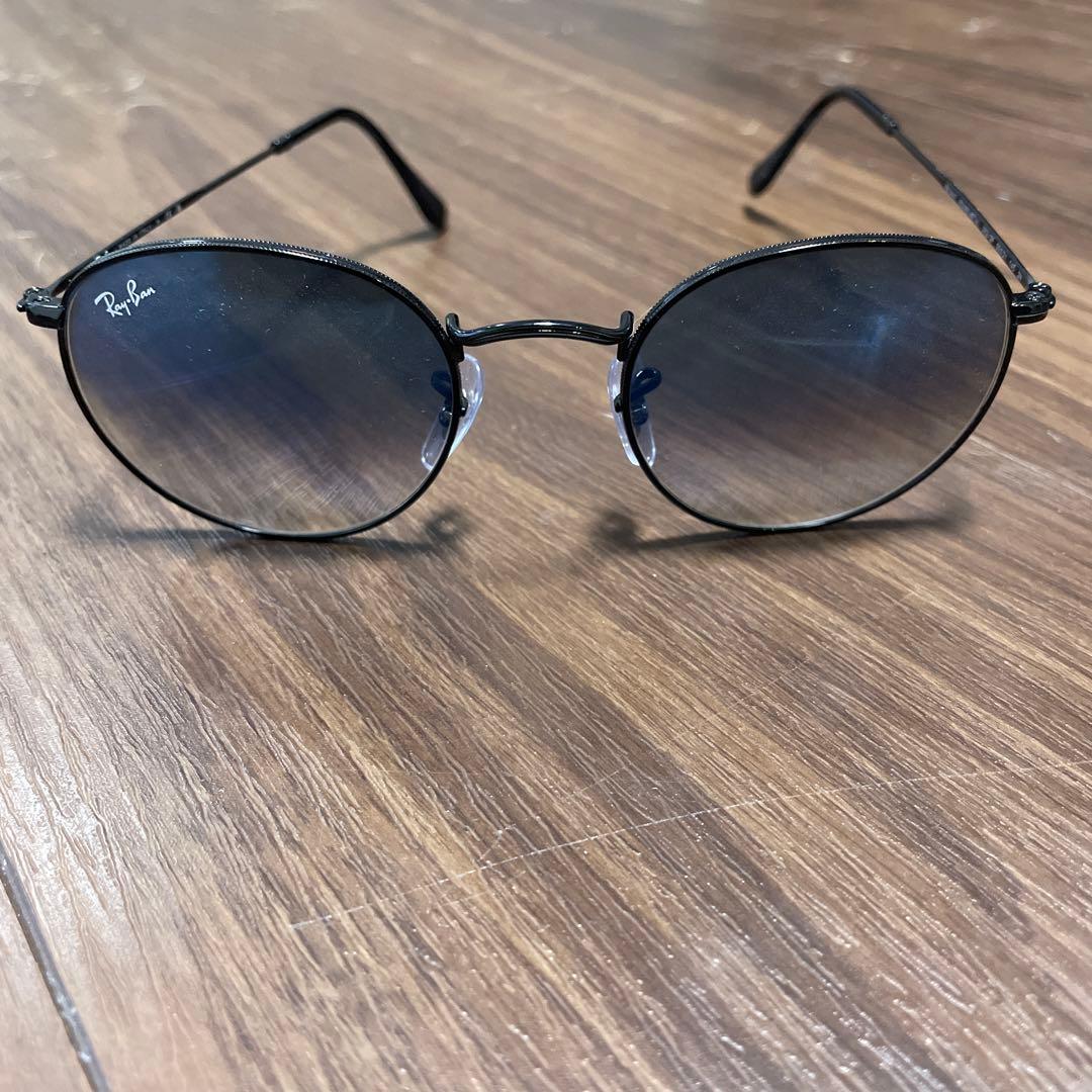 Ray-Ban RB3447 ラウンドメタル サングラス