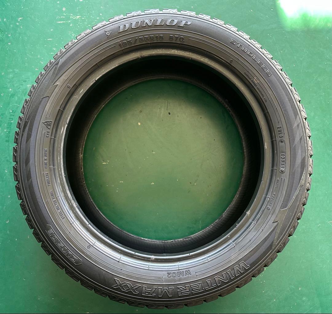 ダンロップWINTER 195/55R16 WM02 4本セット
