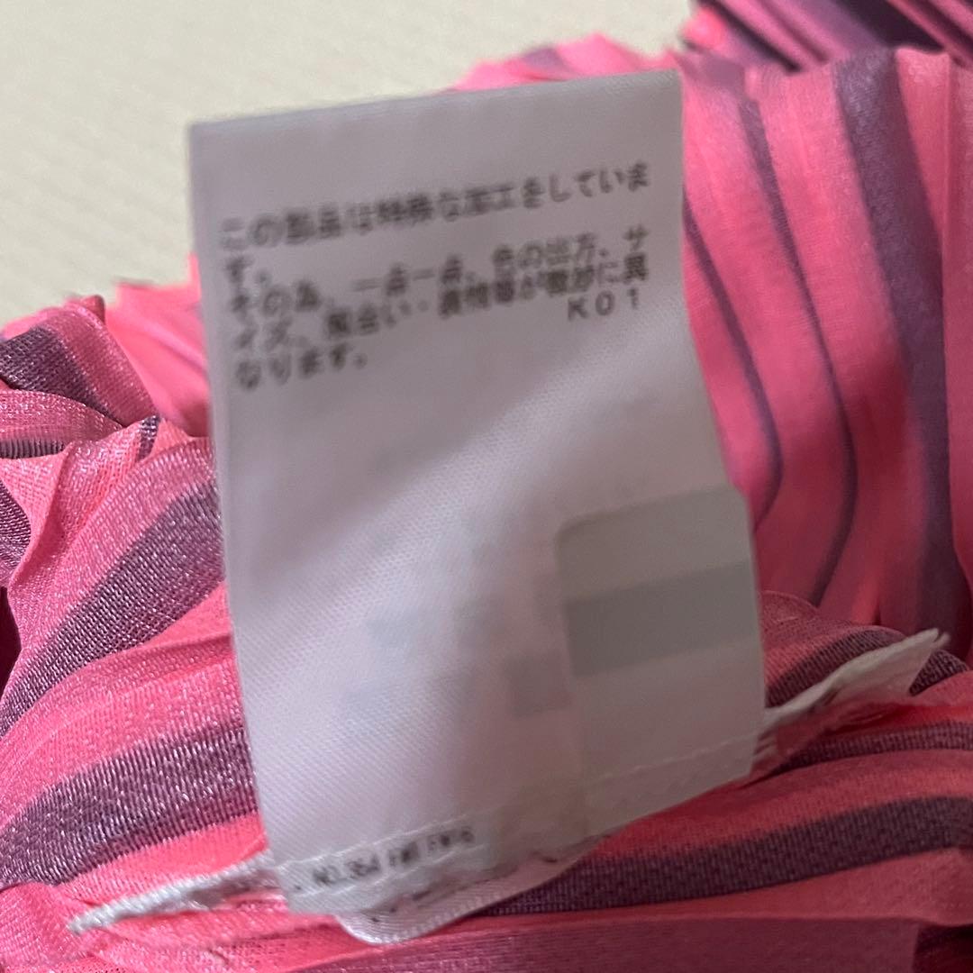 PLEATSPLEASE イッセイミヤケ トップス　カットソー　半袖　ピンク　3