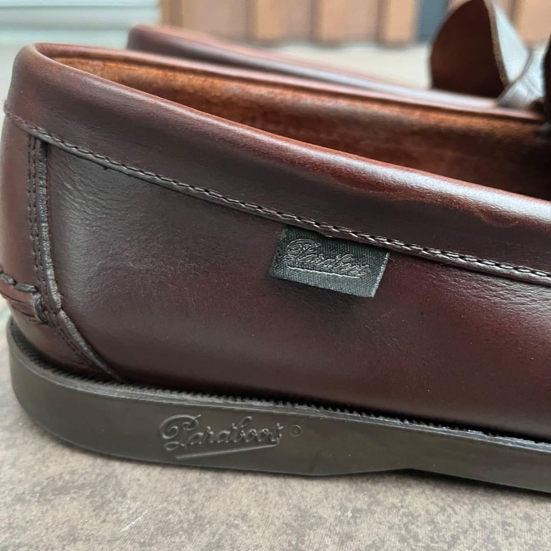 極美品 パラブーツ コロー CORAUX 7 ダークブラウン ローファー