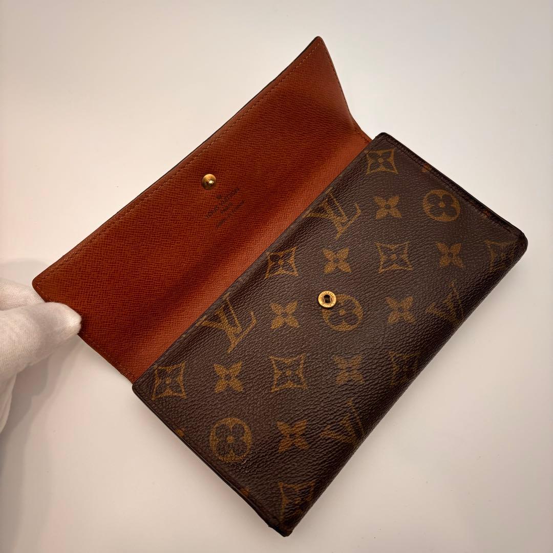 【鑑定済み】ルイヴィトン✨モノグラム✨長財布✨インターナショナル✨三つ折り財布