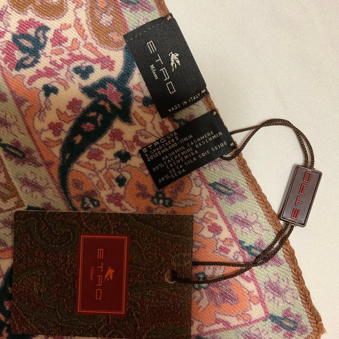 洗練されたデザイン　ETRO 正規品　大判ショール　 希少サイズ　22