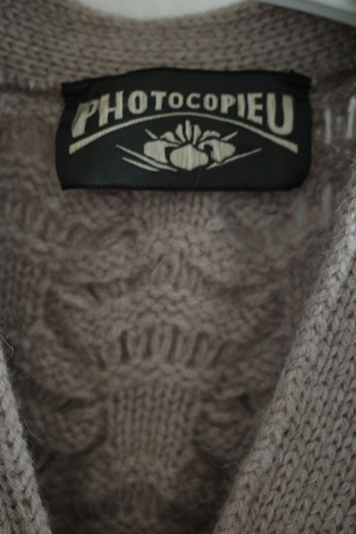 PHOTOCOPIEU フォトコピュージップニットカーディガン WILMA