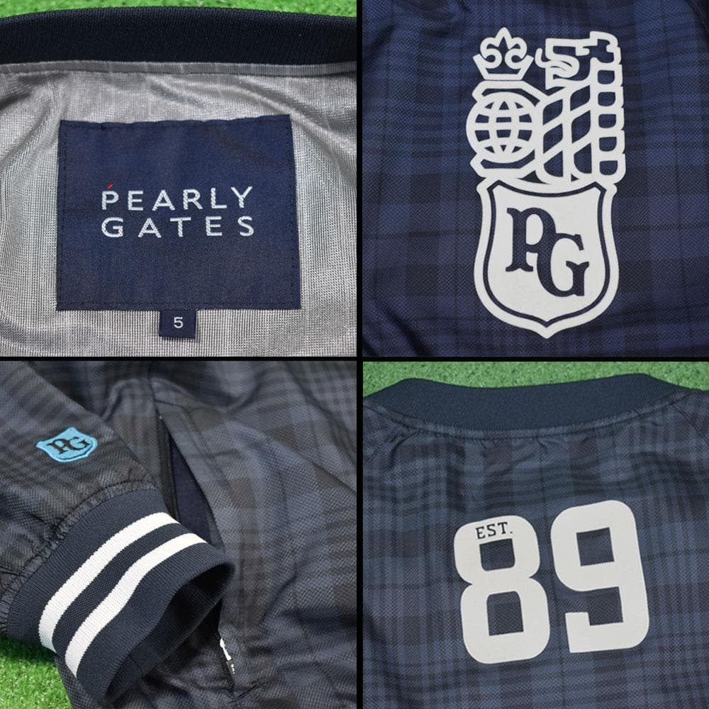 PEARLY GATES/パーリーゲイツ ゴルフ 防風ジャケット【紺/5】美品！