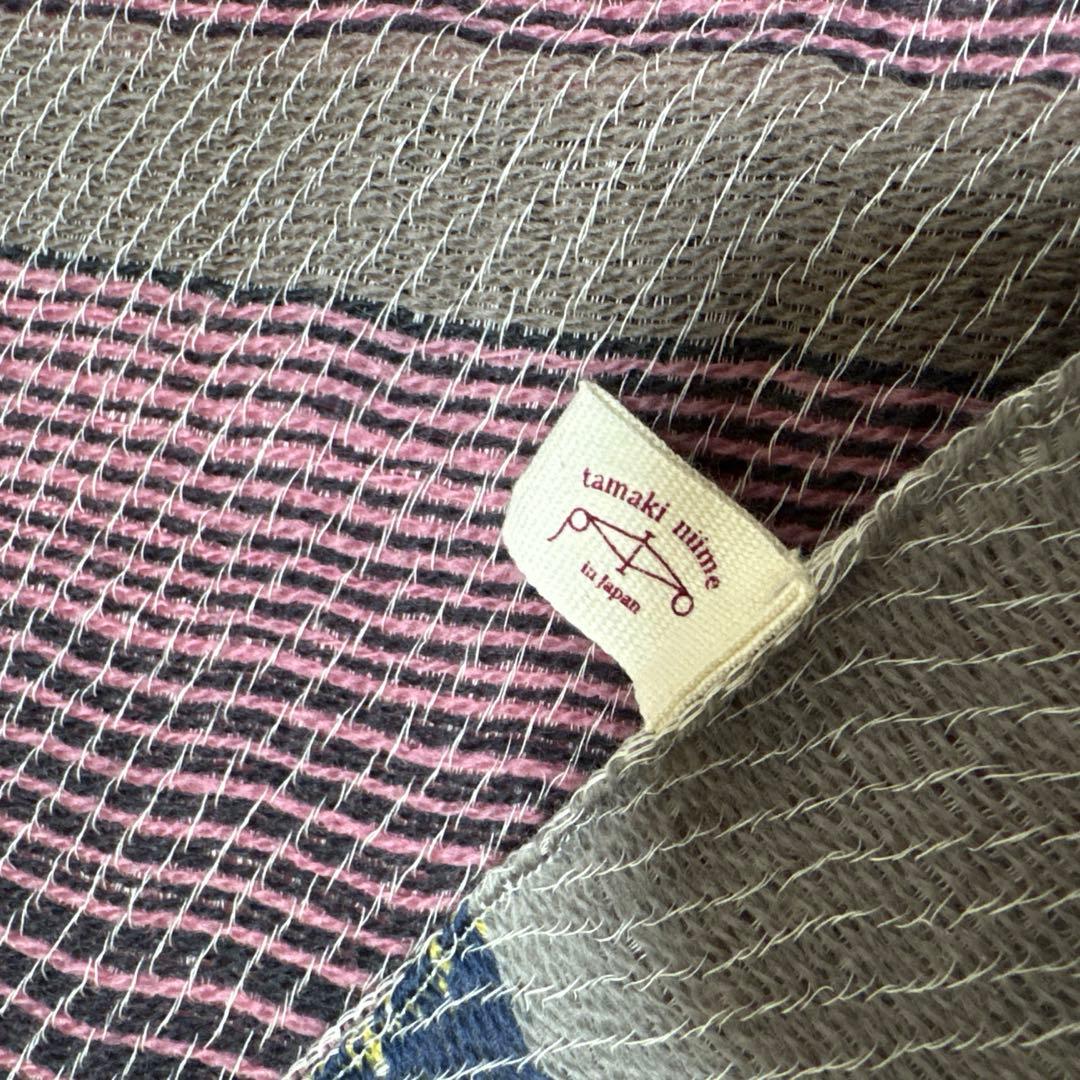 ꕤ美品ꕤタマキニイメ　ルーツショール　wool middle ピンクmix系