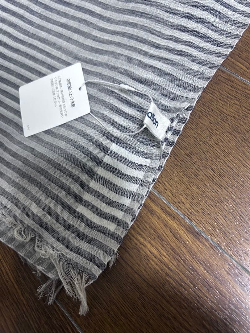 Plantation ストール マフラー チェックボーダーストール レディース