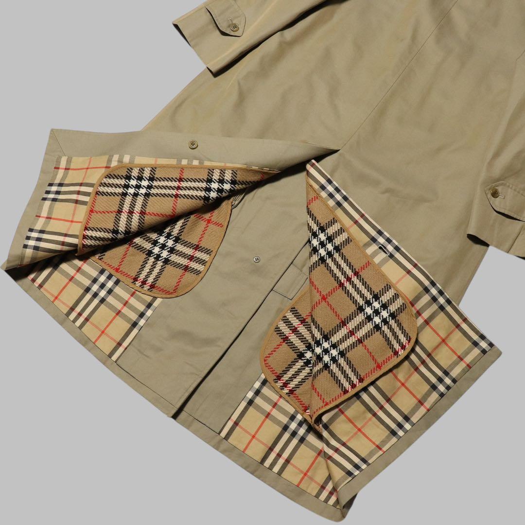 BURBERRY★ノバチェック ロングステンカラーコート★ライナー★11号★L