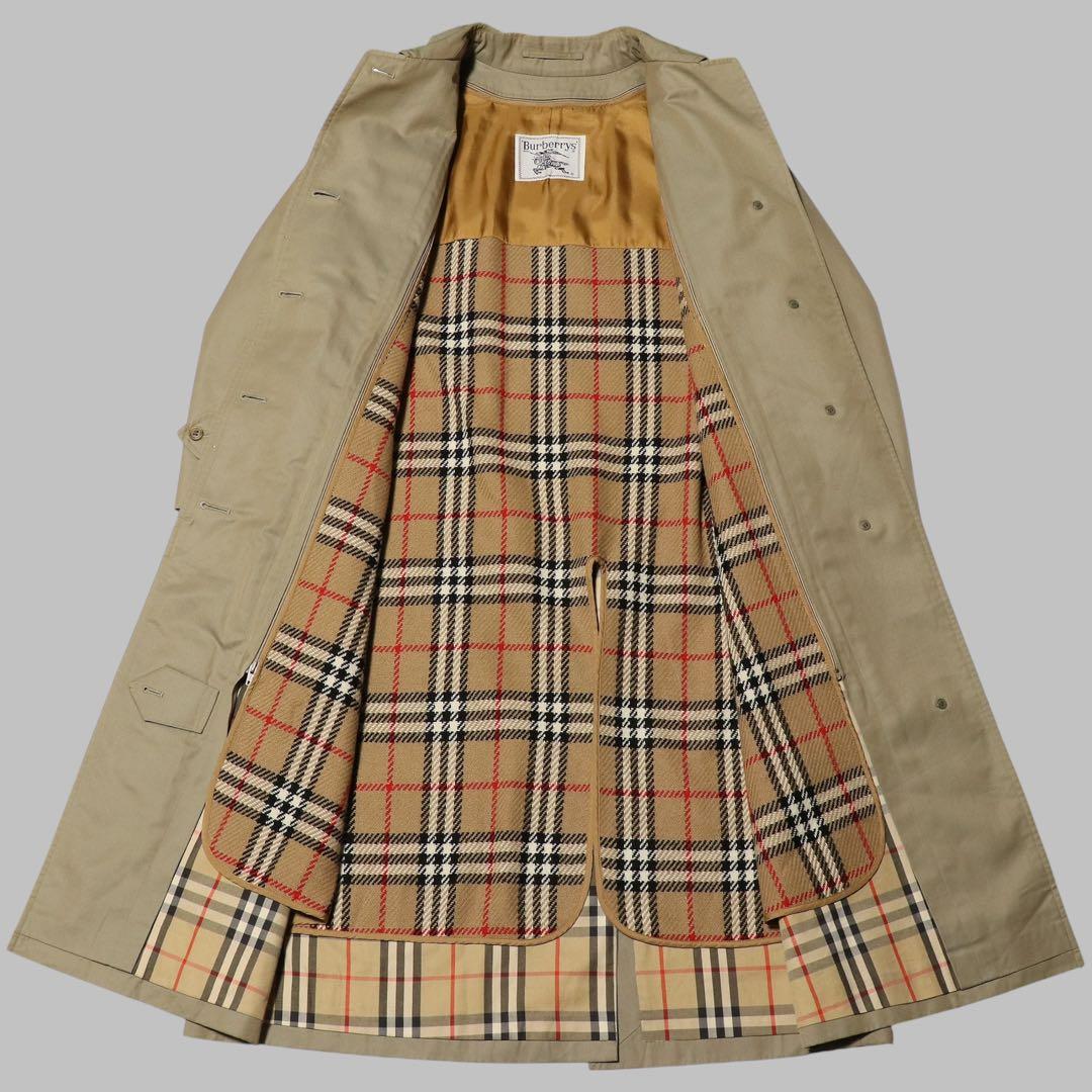 BURBERRY★ノバチェック ロングステンカラーコート★ライナー★11号★L