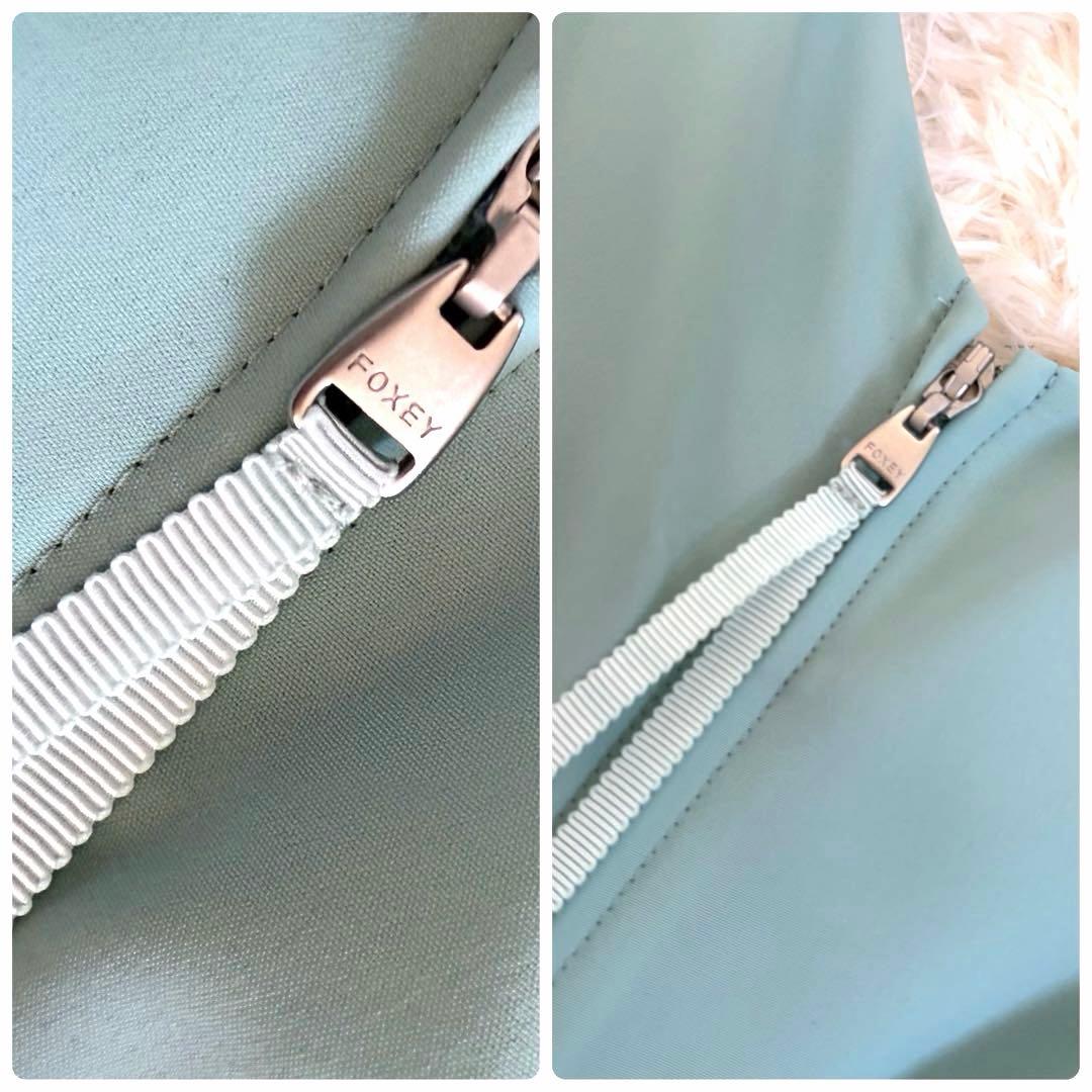 美品✨️フォクシーニューヨーク バルーンワンピース ロング カシュクール グリーン