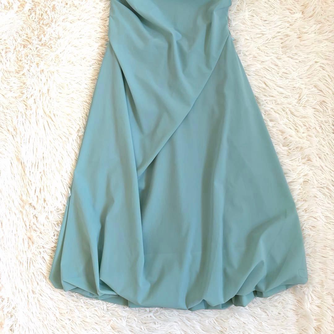 美品✨️フォクシーニューヨーク バルーンワンピース ロング カシュクール グリーン