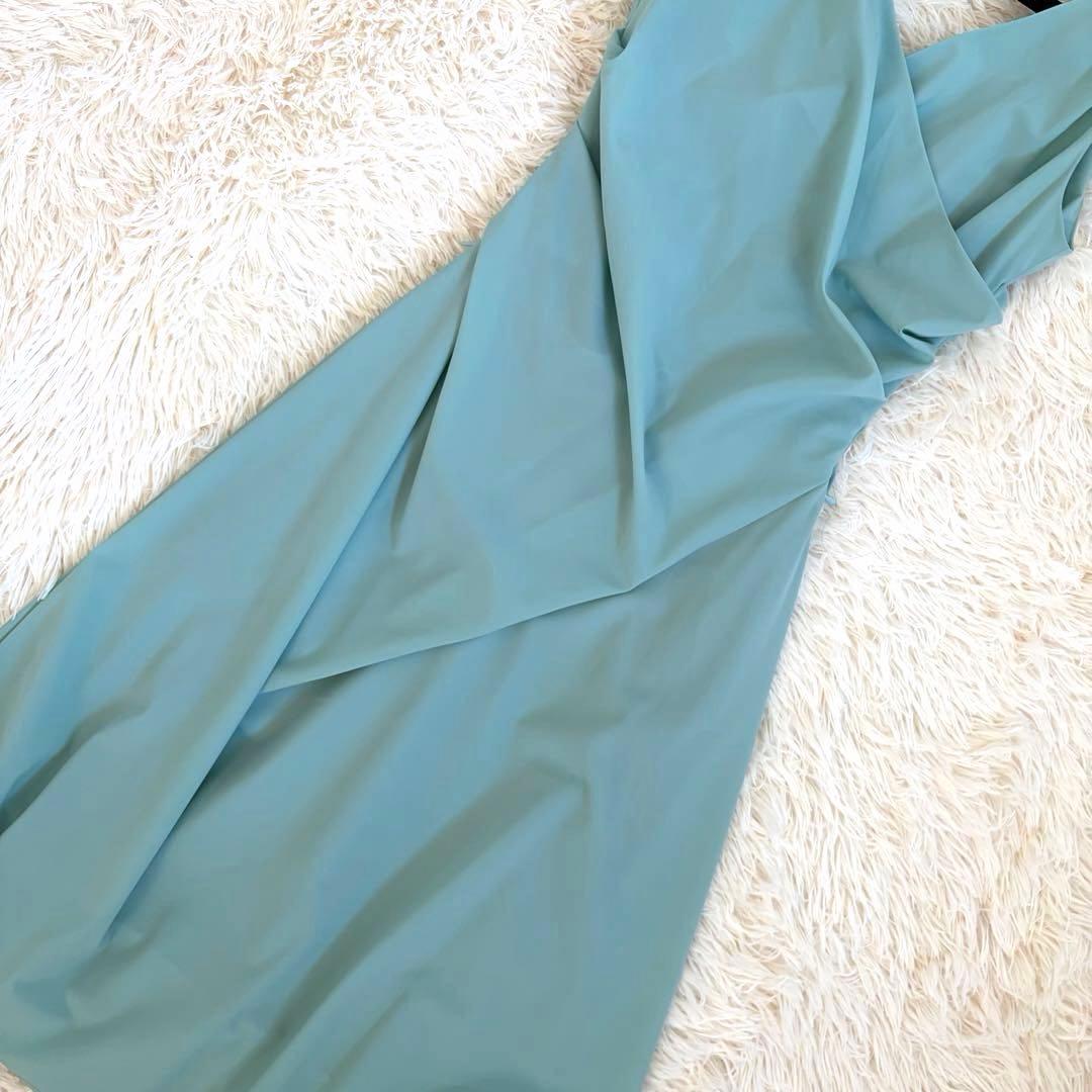 美品✨️フォクシーニューヨーク バルーンワンピース ロング カシュクール グリーン