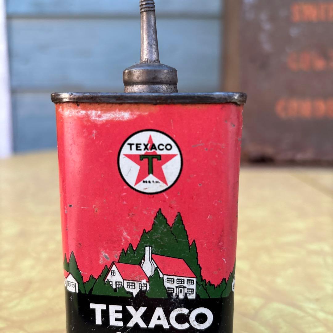 アメリカ ヴィンテージ ハンディオイラー オイル缶 TEXACOテキサコ