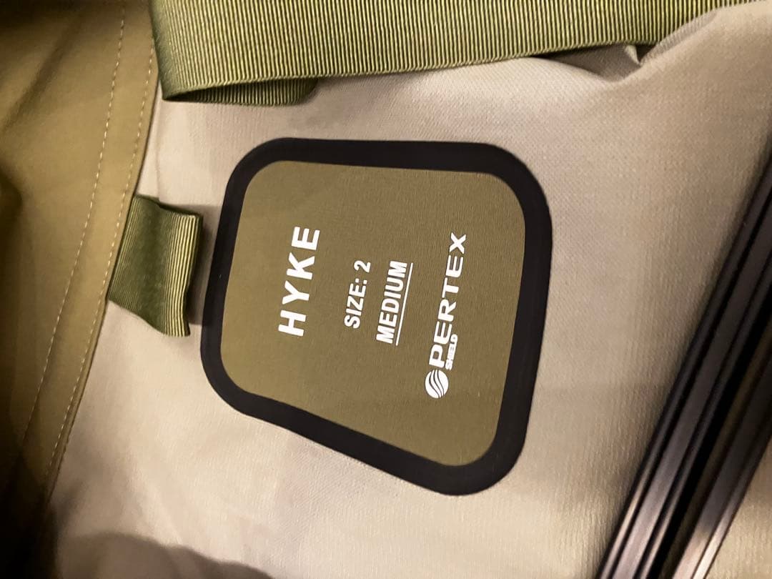 HYKE PERTEX MILITARY COAT カーキ サイズ2