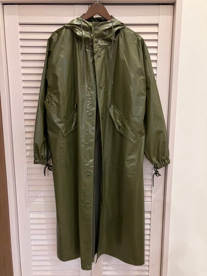 【春物】HYKE LAMINATED MILITARY COAT サイズ2
