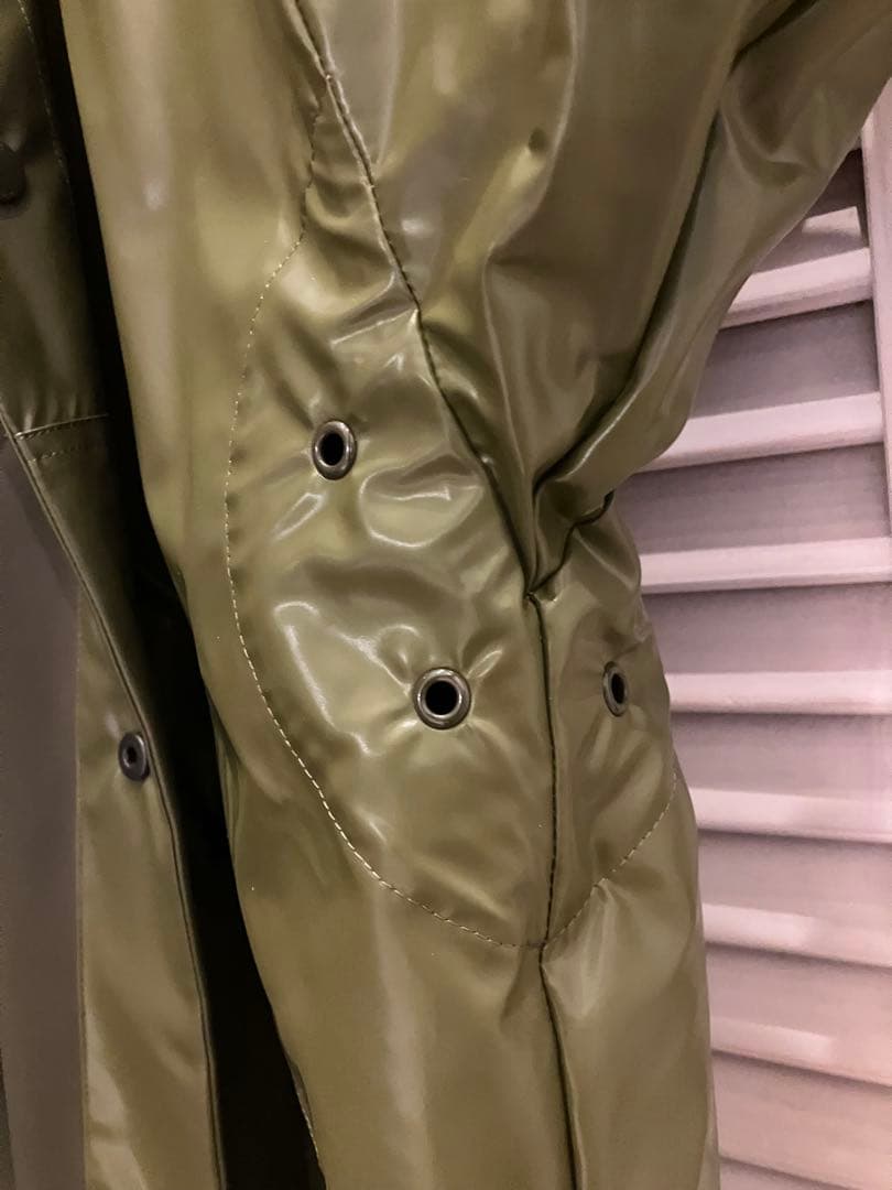 【春物】HYKE LAMINATED MILITARY COAT サイズ2