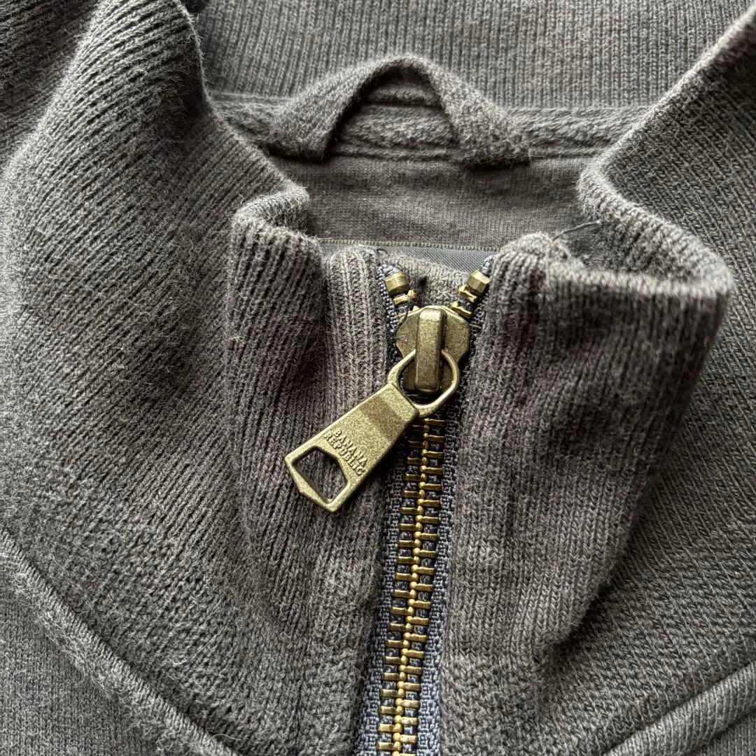90's~00's banana republic ジップアップスウェット