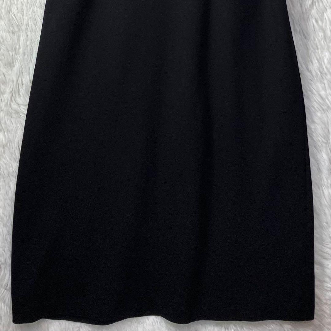 美品 アニエスベー Vネックワンピース ノースリーブ JX63 ROBE 黒 L