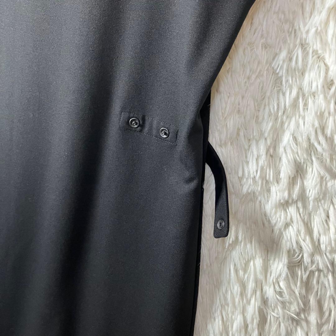 美品 アニエスベー Vネックワンピース ノースリーブ JX63 ROBE 黒 L