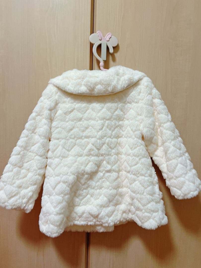 ペ*ん様 ♡新品（タグ無し）メゾピアノハートキルトファージャケット（アイボリー・