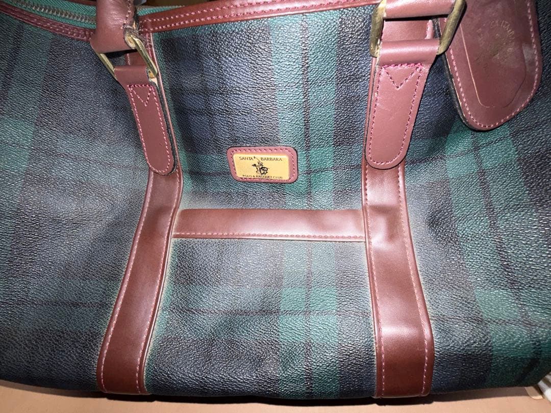 ⭐︎大人気ブランド⭐︎ POLOボストンバッグ グリーンネイビー チェック柄