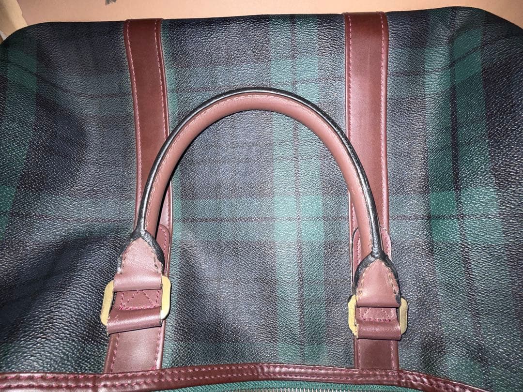 ⭐︎大人気ブランド⭐︎ POLOボストンバッグ グリーンネイビー チェック柄