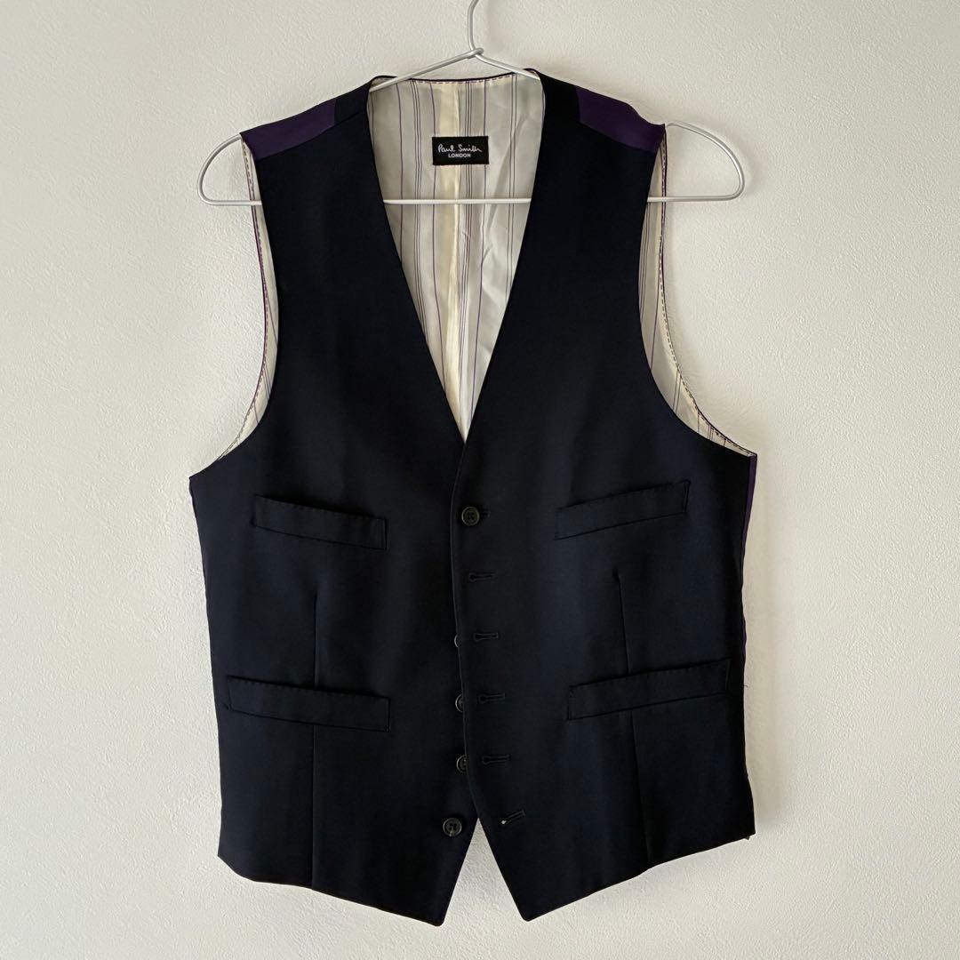 【美品】Paul Smith ジレ／ダークネイビー／M