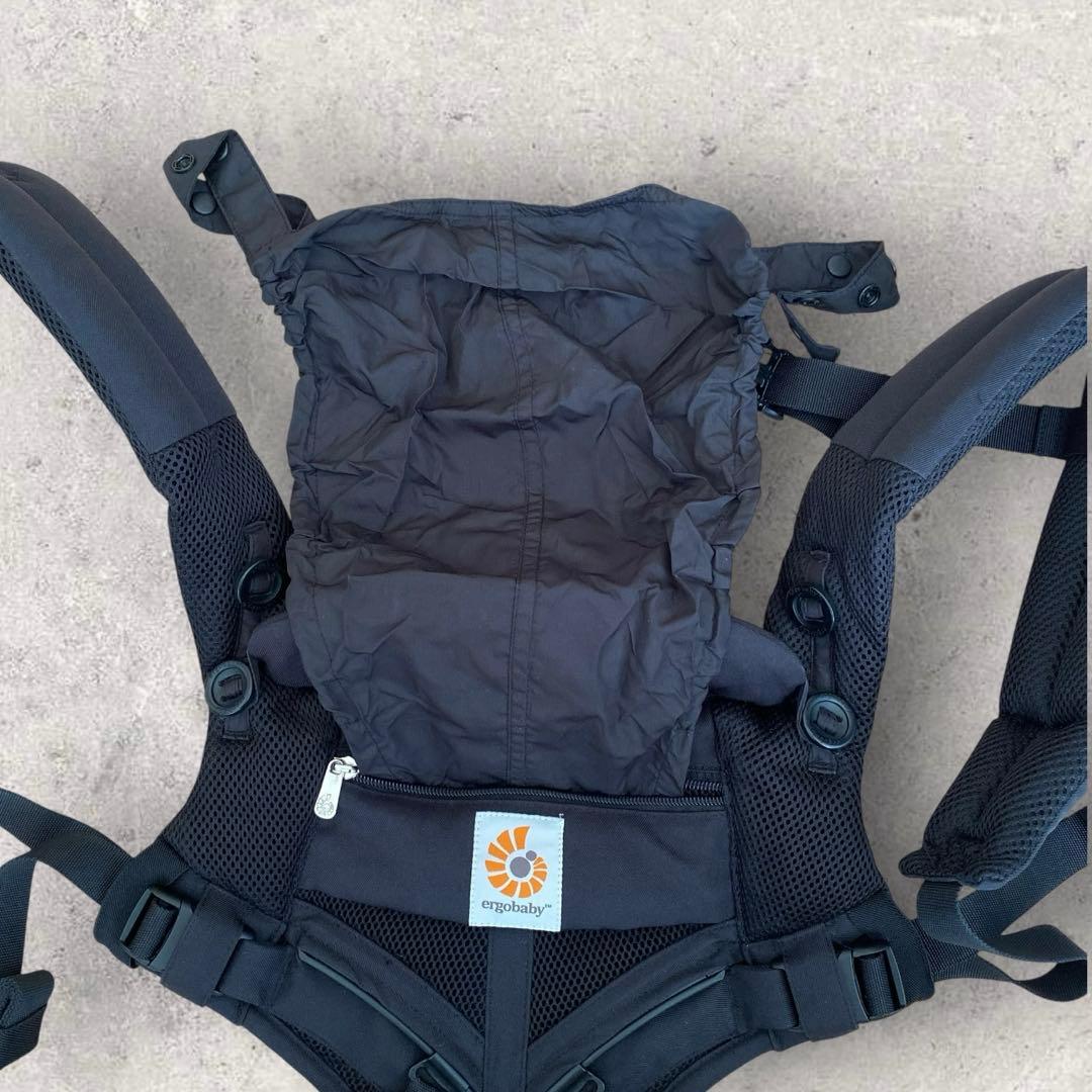 【ergobaby OMNI360 COOL AIR】美品 エルゴベビー 黒