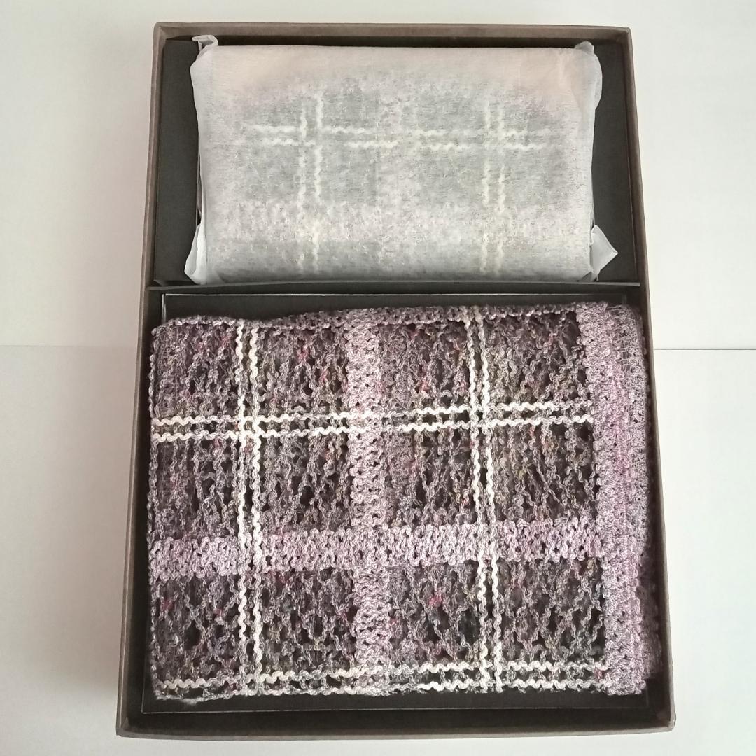 最終値下げ！！《共箱付き》正絹 無月 ショール&バッグ セット
