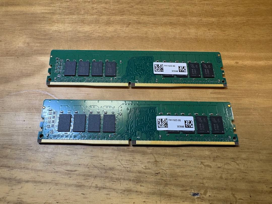 DDR4 16GB×2枚 計32GB PC4 デスクトップ用メモリ 動作確認済