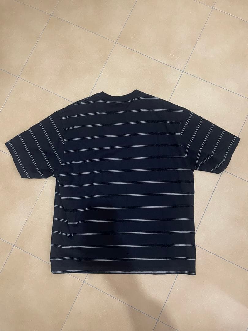 The Ennoy Professional ストライプ Tシャツ　ブラック　M