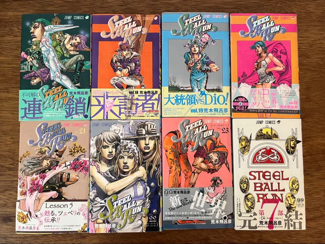 ジョジョ　7部　スティールボールラン 全24巻Steel ball run.