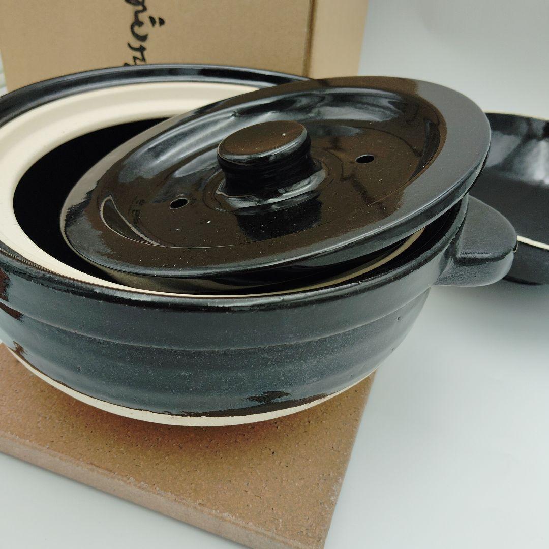 【新品・未使用】美品 長谷園 かまどさん ３合炊き 陶器 調理器具 箱付き