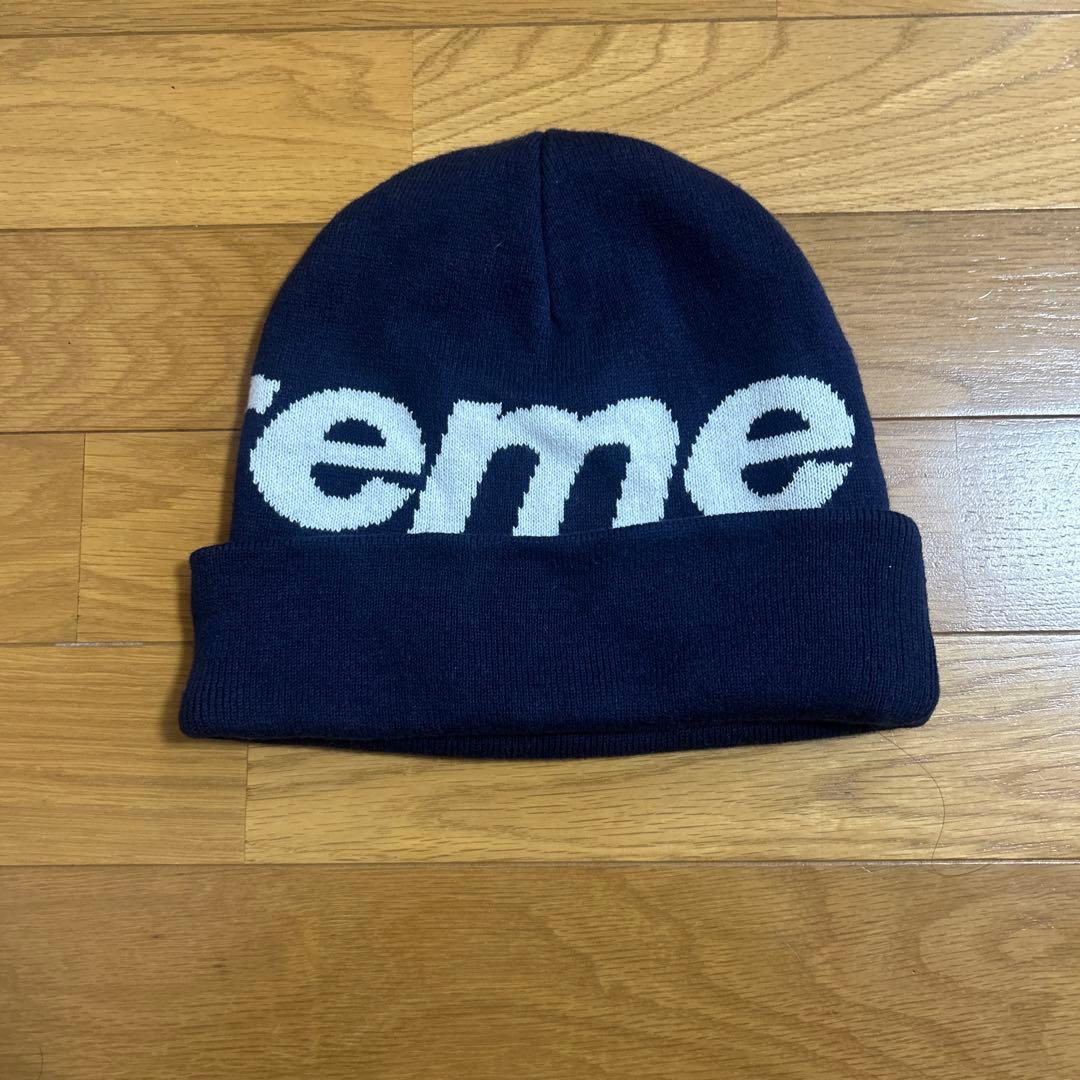 Supreme ビッグロゴニット帽 ビーニー