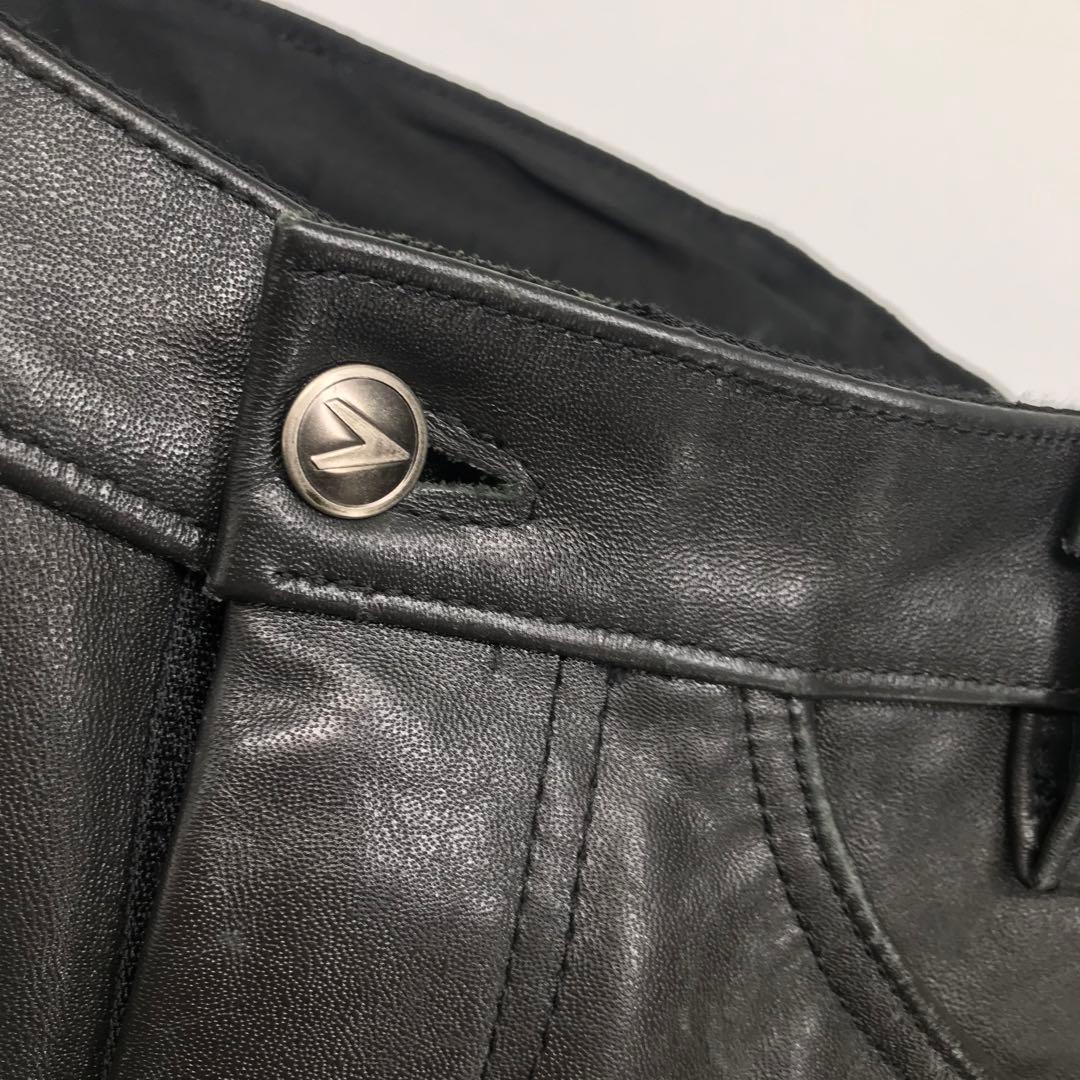 VANSON レザーパンツ　35　ブラック